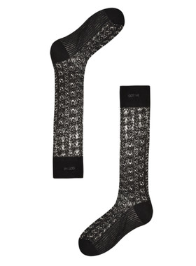 AR x COTEMP联名合作款镂空堆堆袜子女款显瘦小腿袜黑色卡丝袜夏