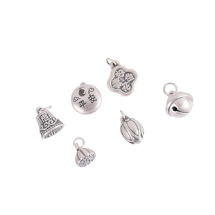 足银999银饰配件手工diy编绳手链手绳纯银小挂件项链吊坠手串隔珠