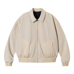 PSO Brand男装女装格纹刺绣双面穿秋季日系教练夹克外套休闲宽松