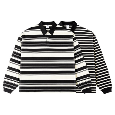 长袖条纹长袖T恤男女CITYBOY