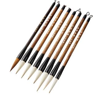 六品堂书法毛笔书法专用初学者高档湖笔兼狼羊毫小学生颜欧柳赵体隶篆小楷行草书国画大号斗笔专业级碑帖套装