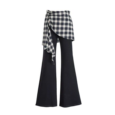 艾诺丝锦瑟2026春装微喇休闲裤女