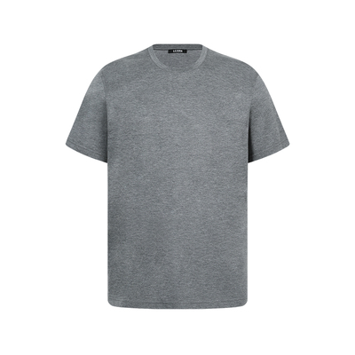 lezora天丝修身亲肤棉圆领t恤