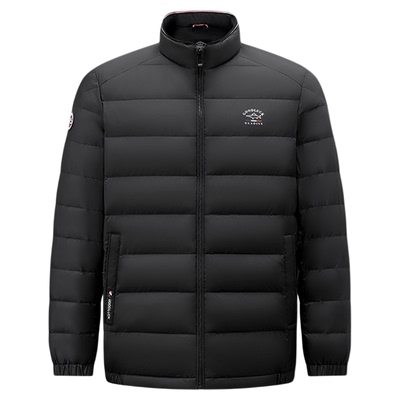 德鲨冬季新短款立领轻薄羽绒服男