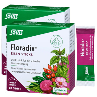 Floradix/铁元 德国铁元红颜粉补铁铁剂铁元粉铁粉20条*2