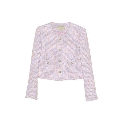 HeyDress编织花纱短款香风外套