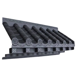 免架子封板仿古屋檐立体瓦单面一体树脂瓦窗户雨搭门口屋檐挡雨板