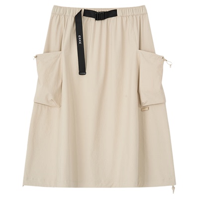 鸿星尔克运动半身裙女2025秋季新款休闲百搭工装裙中腰显瘦长裙子