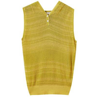 例外休闲风连帽针织背心