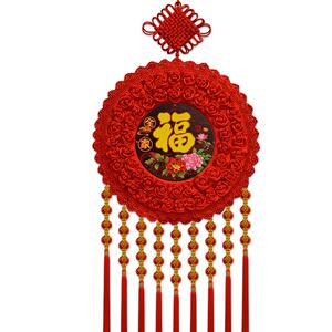 中缘结中国结桃木挂件