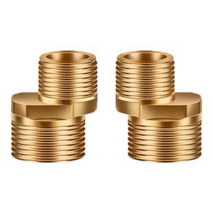 短曲脚配件弯角花洒接头曲角螺丝超短偏心淋浴变径淋浴配件接头