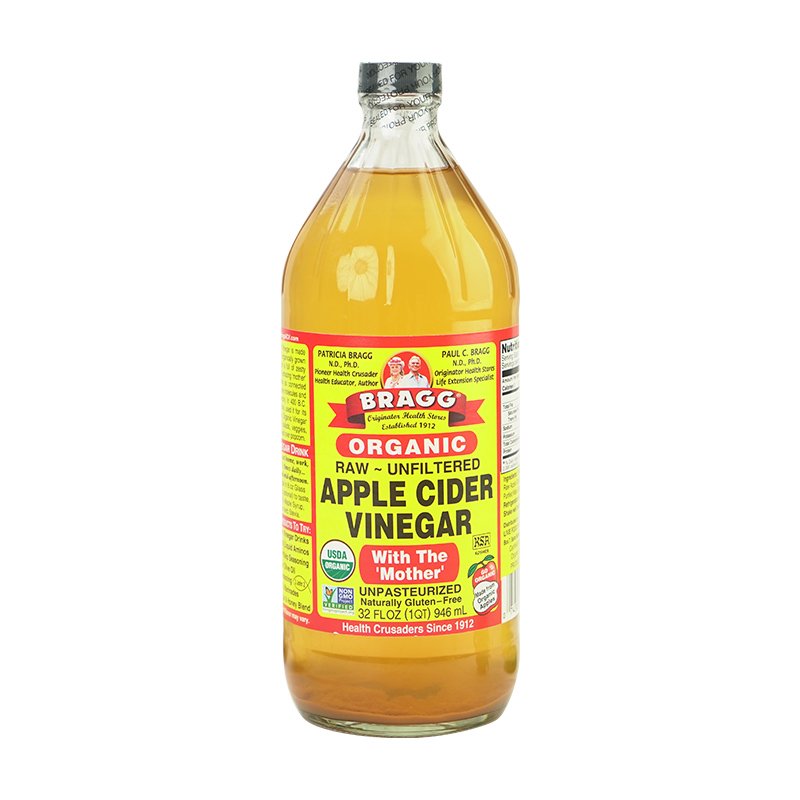 美国Bragg苹果醋生酮饮料0碳0卡原浆浓缩沙拉天然营养发酵食品