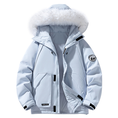 唐狮集团DESSO棉衣女2025新款冬季加厚毛领袄子派克羽绒棉服外套