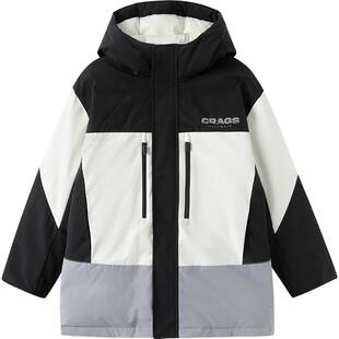 巴拉巴拉童装儿童羽绒服男童冬装中长款保暖上衣流行舒适户外潮款