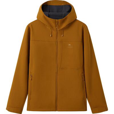 骆驼男装软壳衣春秋外套男2025年新款防风防泼水夹克运动服男冲锋