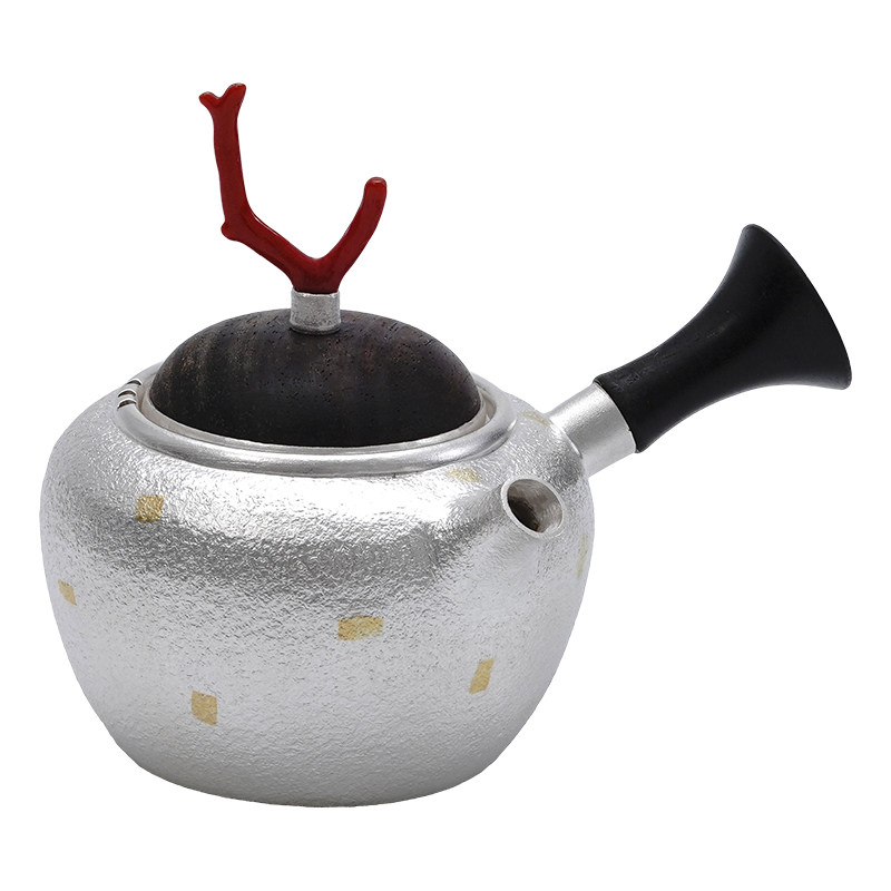 纯银999纯手工一张打纯银泡茶壶