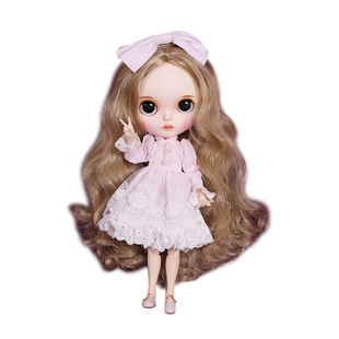 DBS Blythe小布娃娃马哥发色改妆sunny改娃成品礼盒套装女生礼物