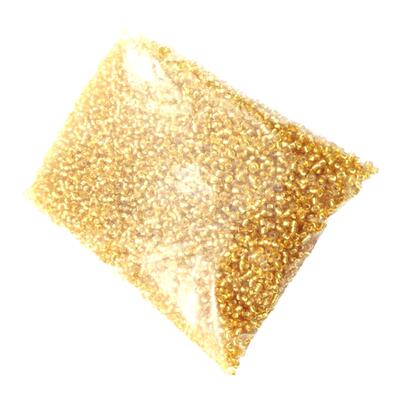 玻璃灌银金米珠手链配件