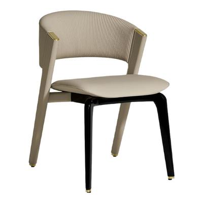 意式轻奢实木椅简约现代靠背椅