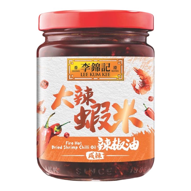李锦记 大辣虾米辣椒油205克咸香虾米辣酱炒菜炒饭增香提鲜无添加