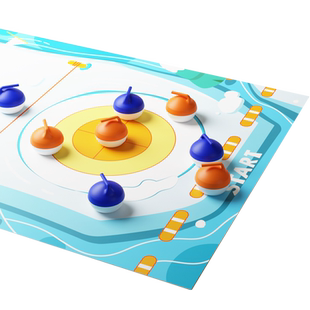 凯蒂卡乐儿童桌面冰壶游戏8益智12玩具6岁以上男孩子冰球亲子桌游