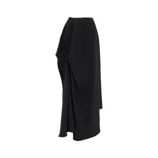 APOZi collection【衍生水墨】原创新中式不规则半身裙黑色长裙女