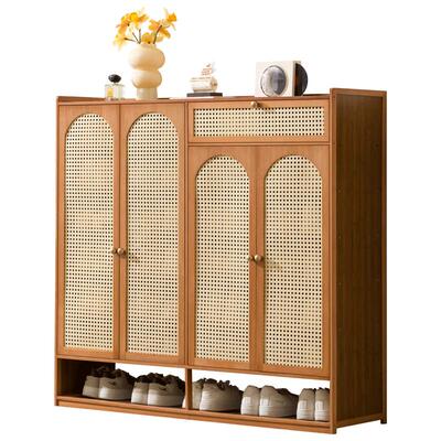 十一维度家用塑藤透气鞋柜