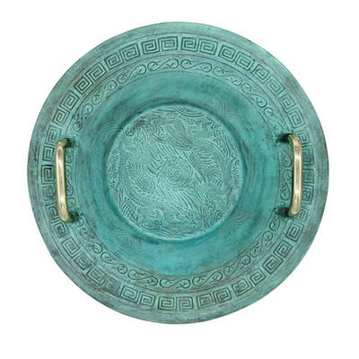 青铜器仿古龙洗盆鱼洗盆