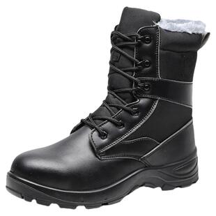 雷安盾高帮劳保靴子男款防砸防刺穿钢头老保透气工作棉鞋冬季保暖