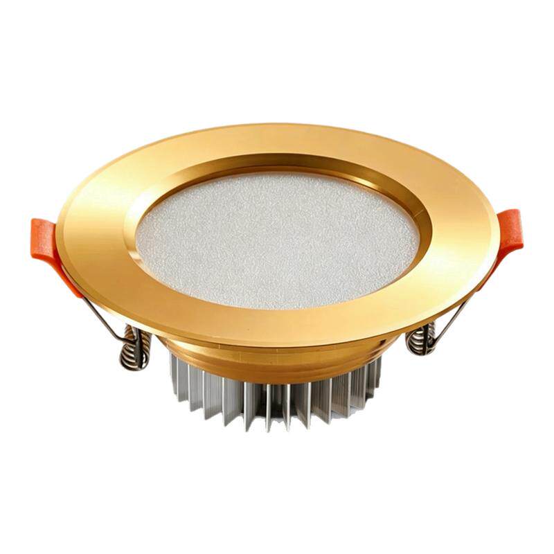 嵌入式家用工程led金色铝材筒灯