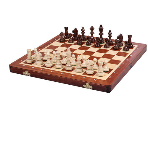 1chess国际象棋波兰进口中型实木折叠棋盘六一儿童节初学入门欧式