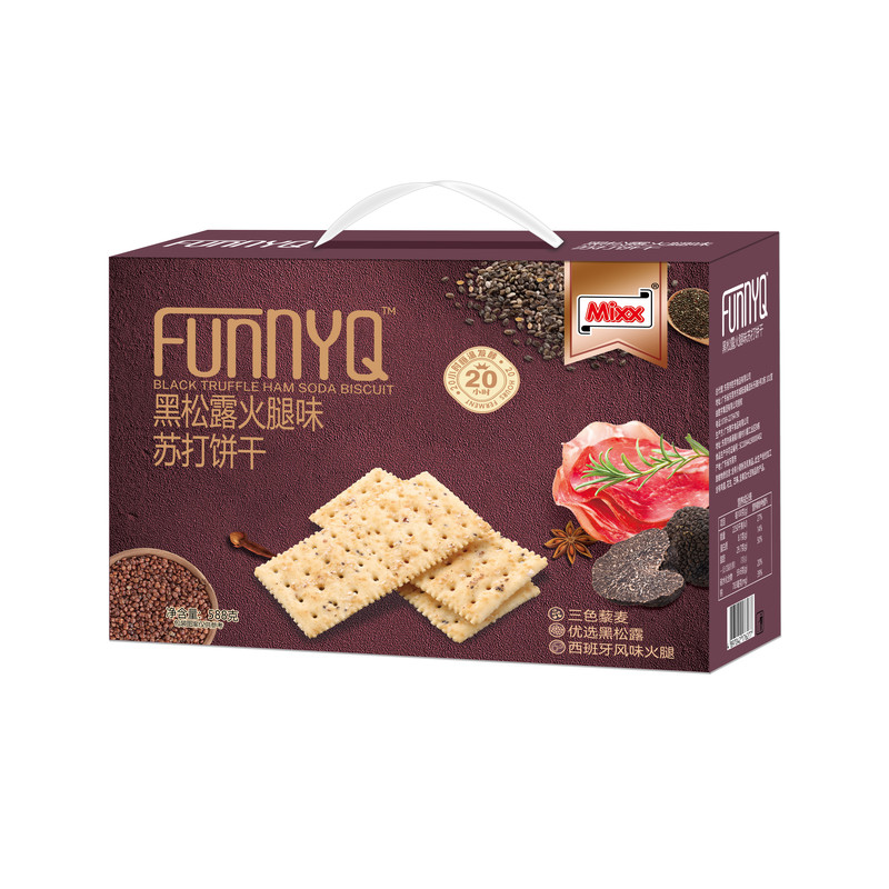 黑松露火腿苏打饼干咸味梳打饼