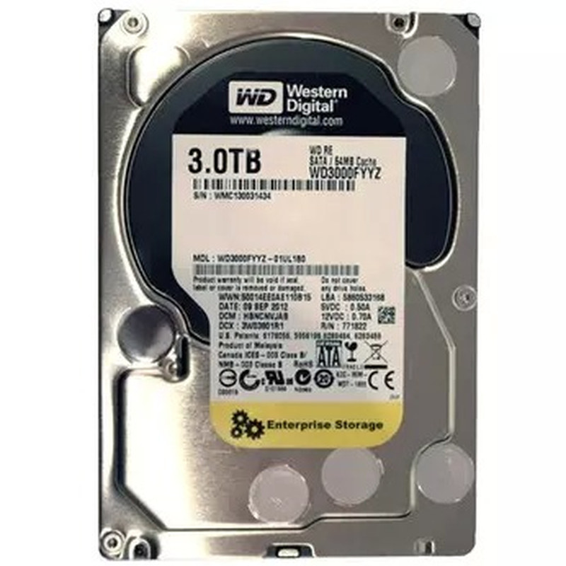 WD/西部数据 WD4000FYYZ4T企业级64M金盘黑盘7200转服务器硬盘