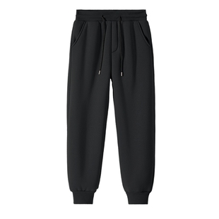 猫人加厚绒裤子男款2025新款冬羊羔绒束脚休闲裤重磅保暖卫裤男J