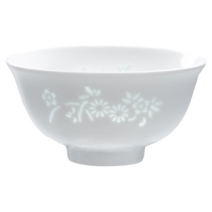 景德镇玲珑瓷碗餐具高温瓷面碗家用陶瓷饭碗个人专用釉下彩玲珑碗