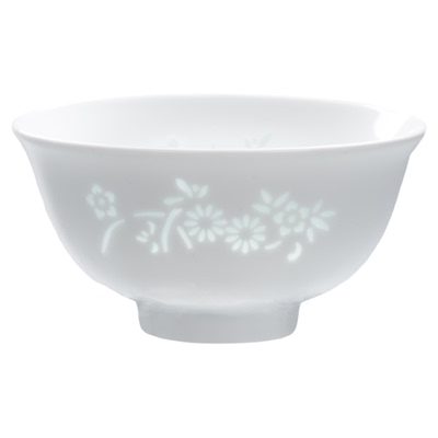 景德镇陶瓷饭碗高白瓷玲珑碗