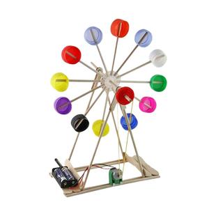 网红风车摩天轮蛋糕装饰DIY刮刮乐彩票旋转车架男士生日创意摆件