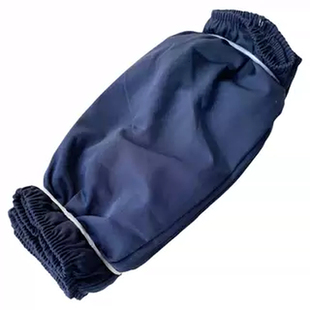 深蓝色纯全棉布袖套袖头上班耐脏劳动防油污护袖套男女士成人款