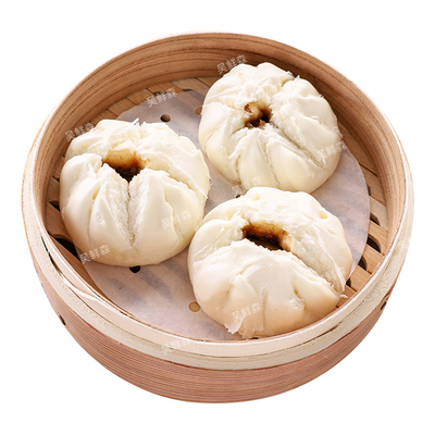 新鲜猪肉包子广式早餐