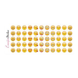 Emoji表情贴纸苹果手帐手机笔记本电脑翻白眼共12张660个小表情