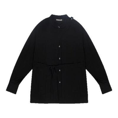 BUCH WEAR外套女2026春季新款宽松日系简约斜搭扣衬衫491864