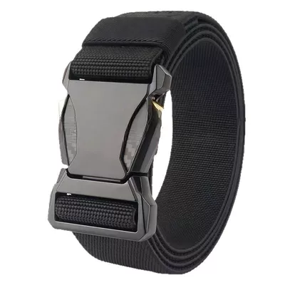 对插扣弹力皮带男士自动扣腰带