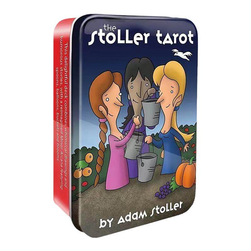 进口斯托勒漫画卡罗牌tarot铁盒