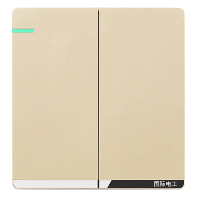 特价二开双控开关双开单控回路电源开关家装86型暗装开关插座面板