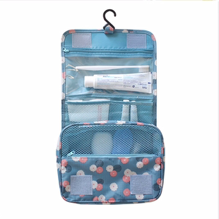 印花旅行化妆包 旅游洗漱包 男女士 防水带挂钩可挂 收纳整理包