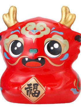 2024国潮龙吉祥物办公桌面装饰品摆件新年公司年会定制龙年小礼品