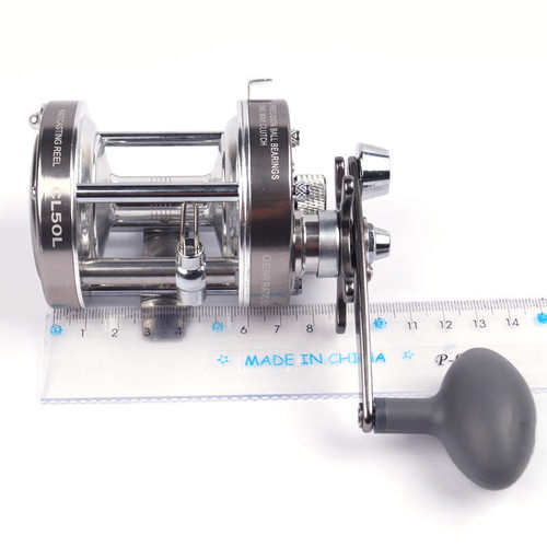 全金属鼓轮 船钓轮 海钓轮cl70 90 50锚鱼轮冰钓单摇把鱼轮渔线轮