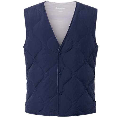 恺米切商务休闲男士双面穿保暖鹅绒马甲背心