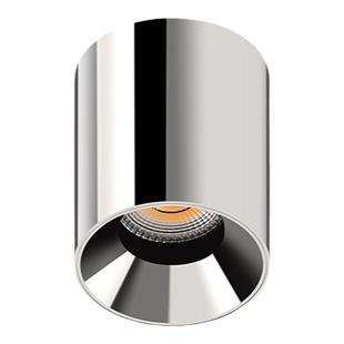 仙人掌先生明装筒灯不锈钢防眩电镀银色圆形超薄款中古风智能射灯