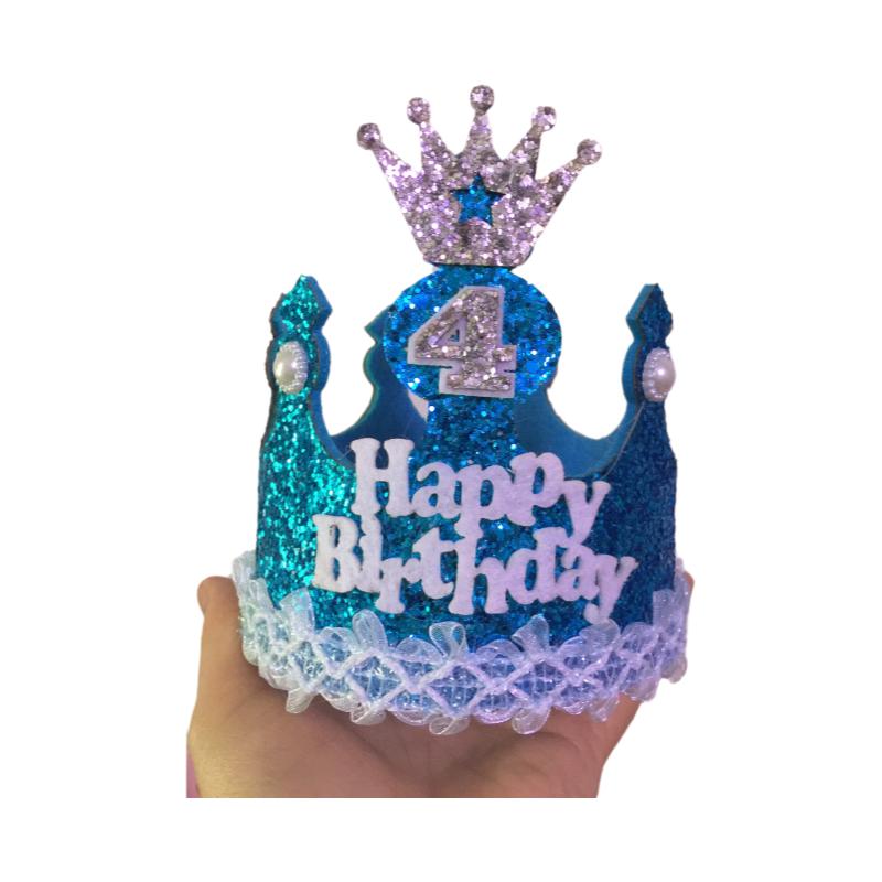热卖冰雪奇缘可定制名字生日帽